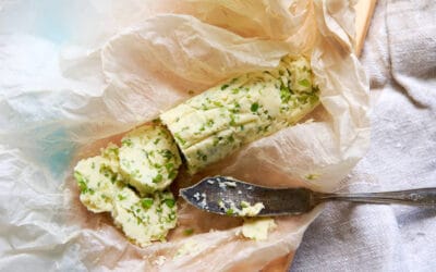 Homemade Garlic Scape Butter